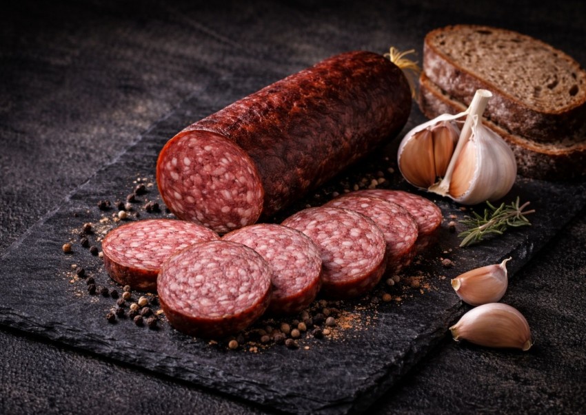 Heimatwurst Rindersalami Knoblauch
