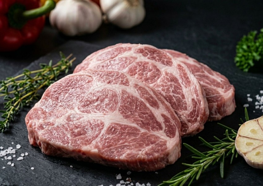 Bio Schwein Kammkotelett ohne Knochen