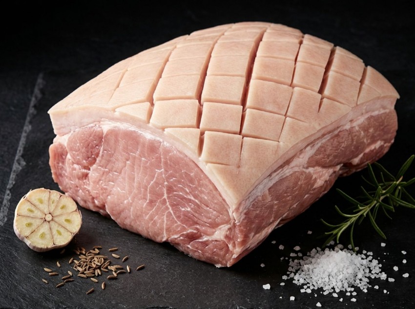 Bio Schweine Schinkenbraten m.Schwarte, tiefgefroren